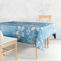 Fiji Tapa Pattern Tablecloth Plumeria Floral LT01 - Polynesian Pride
