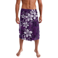 Plumeria Floral Tapa Pattern Amethyst Purple Lavalava LT01 Purple - Polynesian Pride