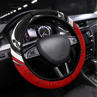 New Zealand Waitangi Day Steering Wheel Cover Aotearoa Te Tiriti O Waitangi Kiwi Red Version LT01 Universal Fit Red - Polynesian Pride