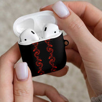 Hawaii Japan Koi Fish Red AirPods Case Tapa Pattern LT01 - Polynesian Pride