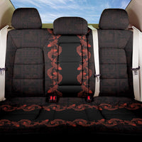 Hawaii Japan Koi Fish Red Back Car Seat Cover Tapa Pattern LT01 One Size Red - Polynesian Pride