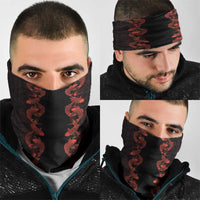 Hawaii Japan Koi Fish Red Neck Gaiter Tapa Pattern LT01 - Polynesian Pride