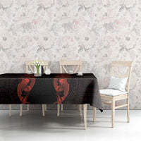 Hawaii Japan Koi Fish Red Tablecloth Tapa Pattern LT01 - Polynesian Pride