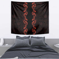 Hawaii Japan Koi Fish Red Tapestry Tapa Pattern LT01 - Polynesian Pride