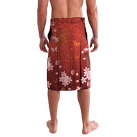 Hawaii Japan Cranes Sakura Flower Red Lavalava Japan Heritage Spirit - Polynesian Pride