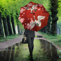 Hawaii Japan Cranes Sakura Flower Red Umbrella Japan Heritage Spirit LT01 - Polynesian Pride