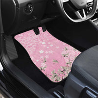 Cranes Sakura Floral Pink Pastel Car Mats Hawaii Japan Culture LT01 - Polynesian Pride