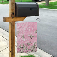 Cranes Sakura Floral Pink Pastel Garden Flag Hawaii Japan Culture - Polynesian Pride