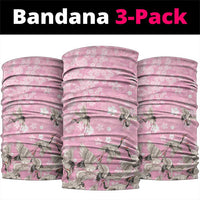 Cranes Sakura Floral Pink Pastel Neck Gaiter Hawaii Japan Culture LT01 package One Size: 25*50cm Pink - Polynesian Pride