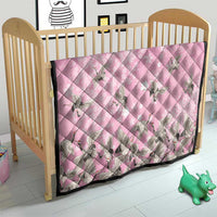 Cranes Sakura Floral Pink Pastel Quilt Hawaii Japan Culture - Polynesian Pride