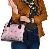 Cranes Sakura Floral Pink Pastel Shoulder Handbag Hawaii Japan Culture LT01 - Polynesian Pride