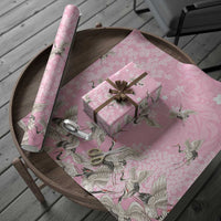 Cranes Sakura Floral Pink Pastel Wrapping Paper Hawaii Japan Culture LT01 - Polynesian Pride