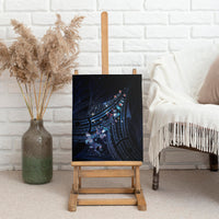 Matariki Paua Shell New Zealand Canvas Wall Art Haka Dance At The Starry Night LT01 - Polynesian Pride