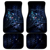 Matariki Paua Shell New Zealand Car Mats Haka Dance At The Starry Night LT01 - Polynesian Pride