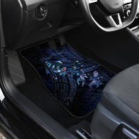 Matariki Paua Shell New Zealand Car Mats Haka Dance At The Starry Night LT01 - Polynesian Pride