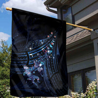 Matariki Paua Shell New Zealand Garden Flag Haka Dance At The Starry Night LT01 - Polynesian Pride