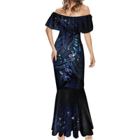 Personalised Matariki Paua Shell New Zealand Mermaid Dress Haka Dance At The Starry Night LT01 - Polynesian Pride