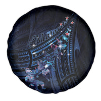 Matariki Paua Shell New Zealand Spare Tire Cover Haka Dance At The Starry Night LT01 - Polynesian Pride