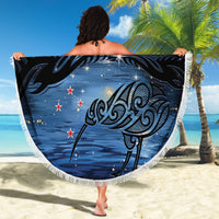 Matariki Kiwi Beach Blanket Silver Fern LT01 - Polynesian Pride