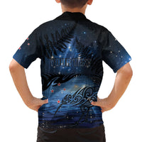 Personalised Matariki Kiwi Hawaiian Shirt Silver Fern LT01 - Polynesian Pride