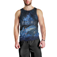 Personalised Matariki Kiwi Men Tank Top Silver Fern LT01 - Polynesian Pride