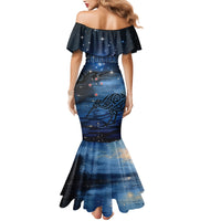 Personalised Matariki Kiwi Mermaid Dress Silver Fern LT01 - Polynesian Pride