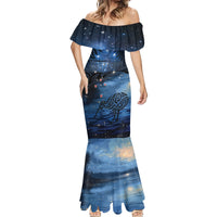 Personalised Matariki Kiwi Mermaid Dress Silver Fern LT01 - Polynesian Pride