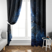 Matariki Kiwi Window Curtain Silver Fern LT01 - Polynesian Pride