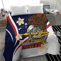 Personalized American Samoa Bedding Set Amerika Samoa Bald Eagle