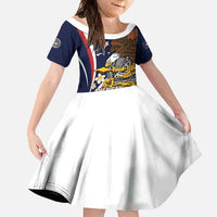 Personalized American Samoa Family Matching Summer Maxi Dress and Hawaiian Shirt Amerika Samoa Bald Eagle