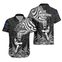 New Zealand Silver Fern Rugby Hawaiian Shirt Maori Tiki Player With Ta Moko Tribal LT01 - Polynesian Pride
