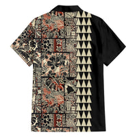 Hawaiian Quilt Hawaiian Shirt Hibiscus Kakau Vintage Style LT01 - Polynesian Pride