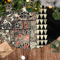 Hawaiian Quilt Tree Skirt Hibiscus Kakau Vintage Style LT01 - Polynesian Pride