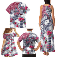 Hawaii Kakau Mix Paisley Pattern Family Matching Tank Maxi Dress and Hawaiian Shirt Polynesian Tropical Unique Style LT01 - Polynesian Pride