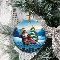 Native American Santa Claus Ceramic Ornament Merry Christmas 2025 LT01 - Polynesian Pride