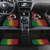 Vanuatu Port Vila Stay Strong Car Mats Long God Yumi Stanap LT01 Set 4pcs Black - Polynesian Pride