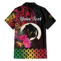 Personalised Vanuatu Port Vila Stay Strong Family Matching Short Sleeve Bodycon Dress and Hawaiian Shirt Long God Yumi Stanap