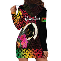 Personalised Vanuatu Port Vila Stay Strong Hoodie Dress Long God Yumi Stanap