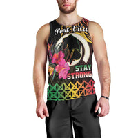 Personalised Vanuatu Port Vila Stay Strong Men Tank Top Long God Yumi Stanap LT01 - Polynesian Pride