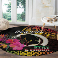 Vanuatu Port Vila Stay Strong Round Carpet Long God Yumi Stanap