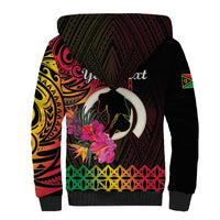 Personalised Vanuatu Port Vila Stay Strong Sherpa Hoodie Long God Yumi Stanap LT01 - Polynesian Pride