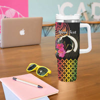 Personalised Vanuatu Port Vila Stay Strong Tumbler With Handle Long God Yumi Stanap LT01 - Polynesian Pride