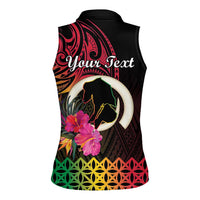 Personalised Vanuatu Port Vila Stay Strong Women Sleeveless Polo Shirt Long God Yumi Stanap