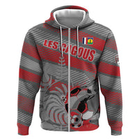 Custom Football 2026 New Caledonia Hoodie Kagus Come On LT01 Zip Hoodie Gray - Polynesian Pride