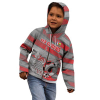 Custom Football 2026 New Caledonia Kid Hoodie Kagus Come On LT01 - Polynesian Pride