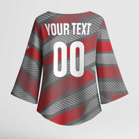 Custom Football 2026 New Caledonia Kimono Sleeve Blouse Kagus Come On LT01 - Polynesian Pride