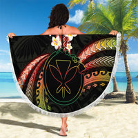 Hawaii Map Kanaka Maoli Beach Blanket Fantastic Frangipani Reggae