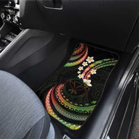 Hawaii Map Kanaka Maoli Car Mats Fantastic Frangipani Reggae