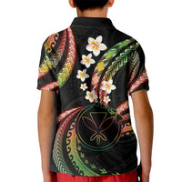 Hawaii Map Kanaka Maoli Kid Polo Shirt Fantastic Frangipani Reggae