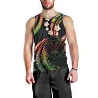 Hawaii Map Kanaka Maoli Men Tank Top Fantastic Frangipani Reggae